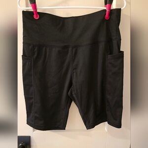 Women's Black Bike/Exercise Shorts Size 1X